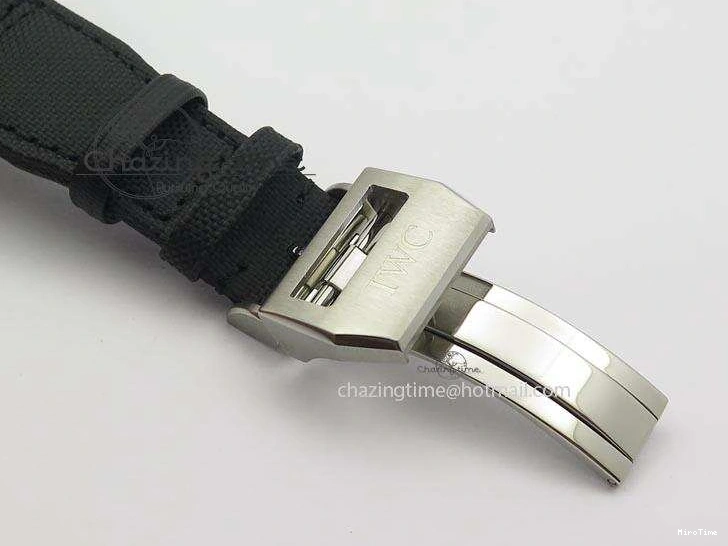 MIROTIME 0128 Pilot Chrono IW388003 Real Ceramic V6F Best Edition Green Markers On Black Nylon Strap A Effortless 7283